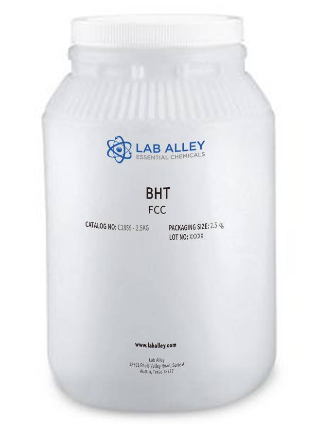 Butylated Hydroxytoluene (BHT), Food Grade