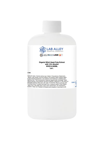 Organic Witch Hazel Pulp Extract with 14% Alcohol