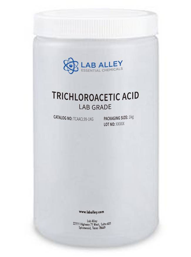 Trichloroacetic Acid 99%, Crystals, Lab Grade, 1 Kilogram