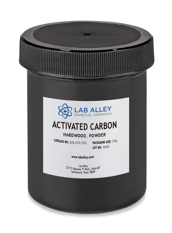 Activated Food Grade Carbon Charcoal Powder, 250g on LabAlley.com