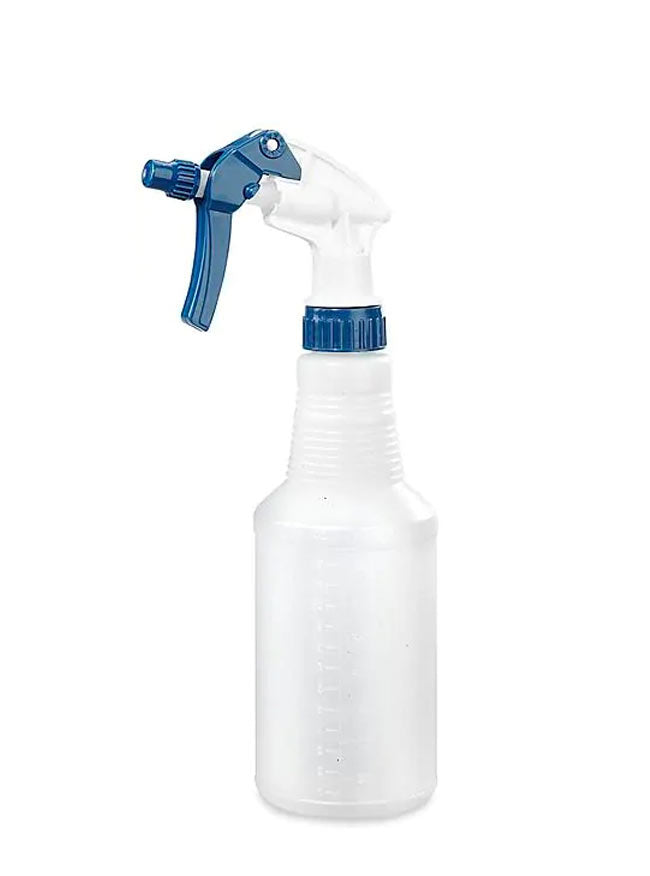 16 oz / 500 ml Clear Plastic Industry Trigger Spray Bottle with White