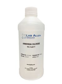 Ammonium Chloride, Purified, 99%, 500 Grams