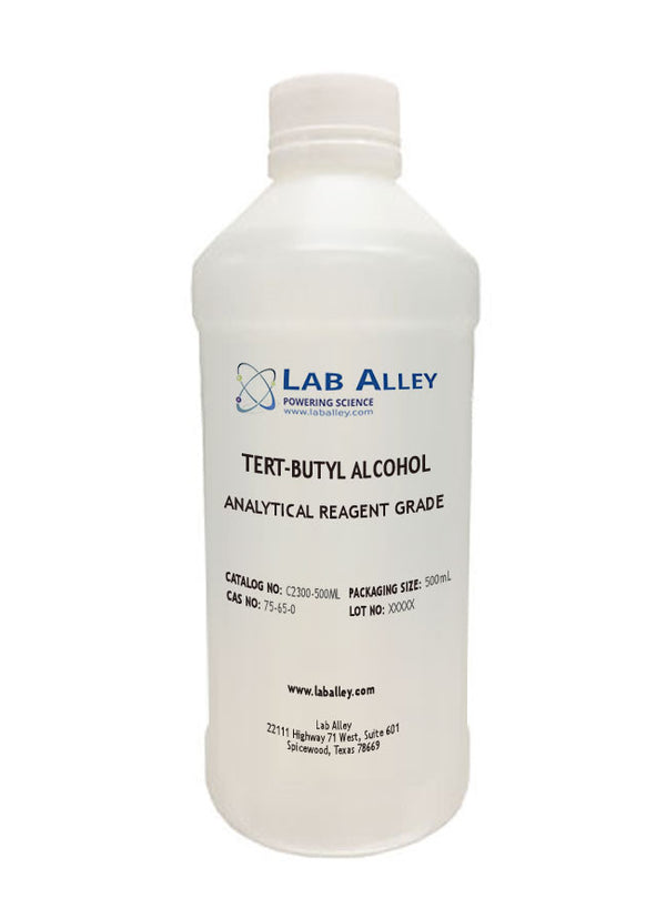tert-Butyl Alcohol, Analytical Reagent Grade, 99%, 500mL