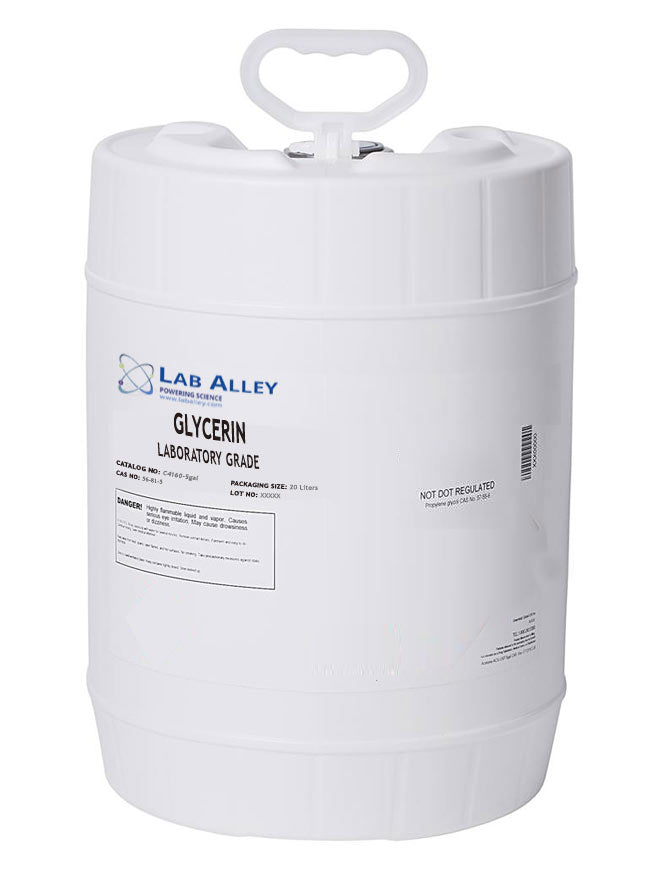 Glycerin, Lab/Technical/AR Grade, 5 Gallon