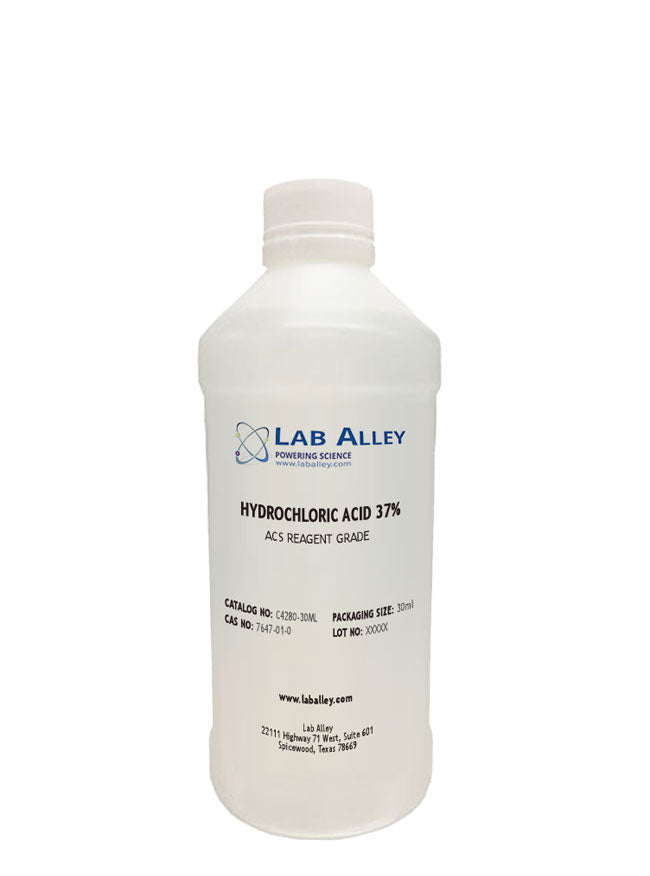 Hydrochloric Acid, ACS Reagent Grade, 37%, 30ml