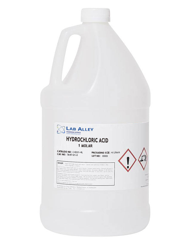 Hydrochloric Acid, 1 Molar, 4L