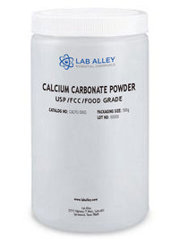 Calcium Carbonate Powder, USP/FCC/Food Grade, Kosher, 100g