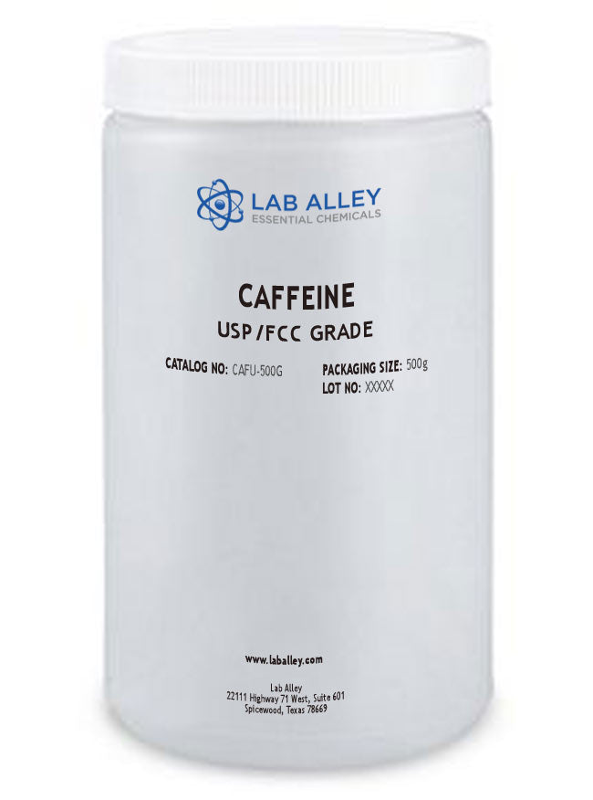LabAlley Caffeine Powder USP FCC Food Grade, 500g