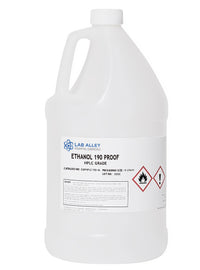 Affordable LabAlley Ethanol 190 Proof (95%) Undenatured, Pure Alcohol, HPLC Grade, 1 Gallon Affordable LabAlley Ethanol 190 Proof (95%) Undenatured, Pure Alcohol, HPLC Grade, 1 Gallon