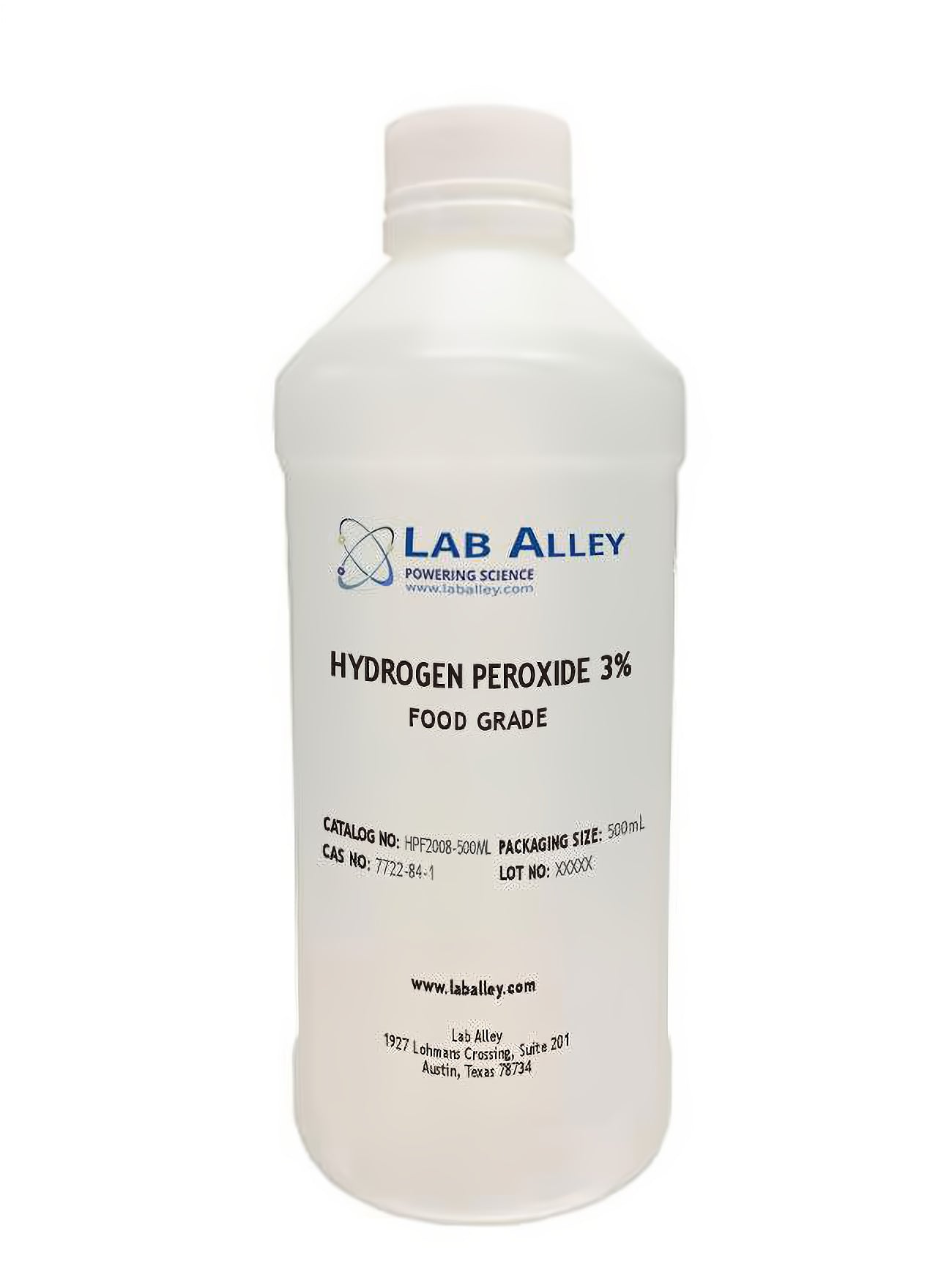 Hydrogen Peroxide 3% Solution, Food Grade, Kosher, Halal | Lab Alley