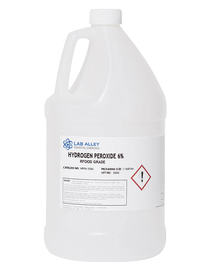 Hydrogen Peroxide 6% Solution, Food Grade, From Kosher