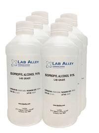 Isopropyl Alcohol, Lab Grade, 91%, 500mL Isopropyl Alcohol, Lab Grade, 91%, 500mL