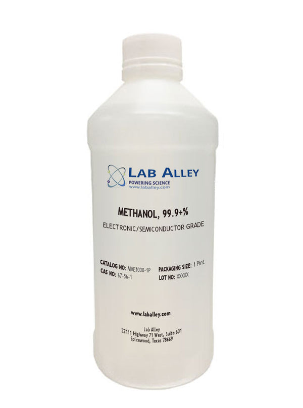 Discounted Lab Alley Methanol, Electronic Cleanroom Grade, 99.9+%, 1 Pint