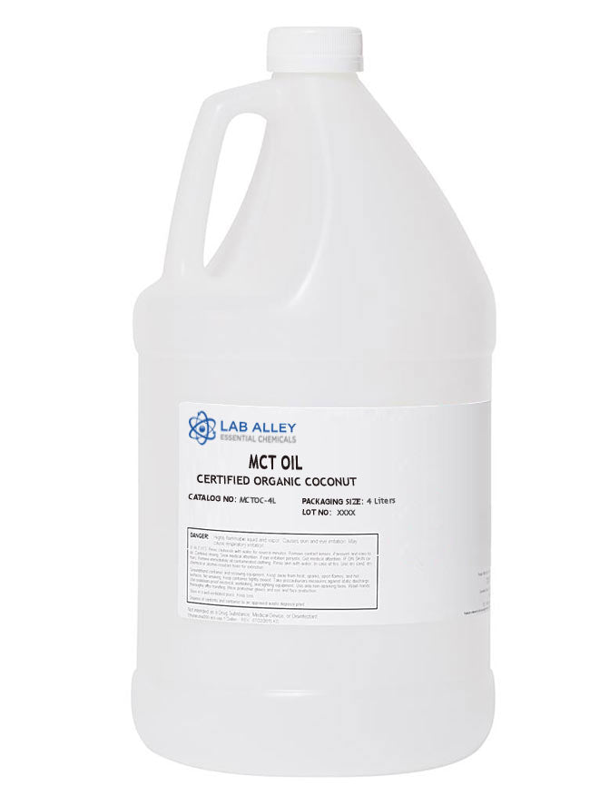 Lab Alley MCT Oil, USDA Certified Organic Coconut, 4 Liters