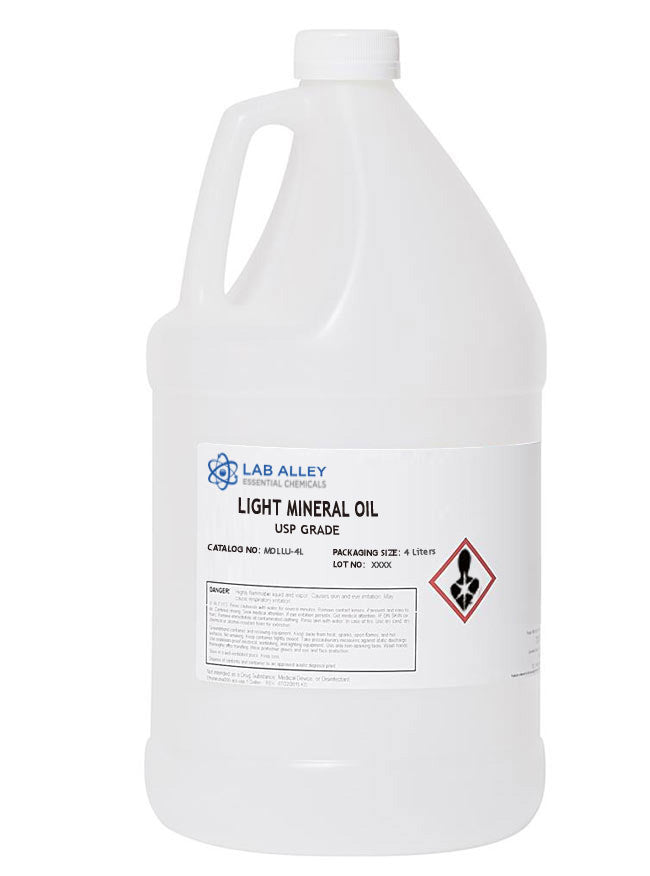 Light Mineral Oil, USP Grade, 4 Liters