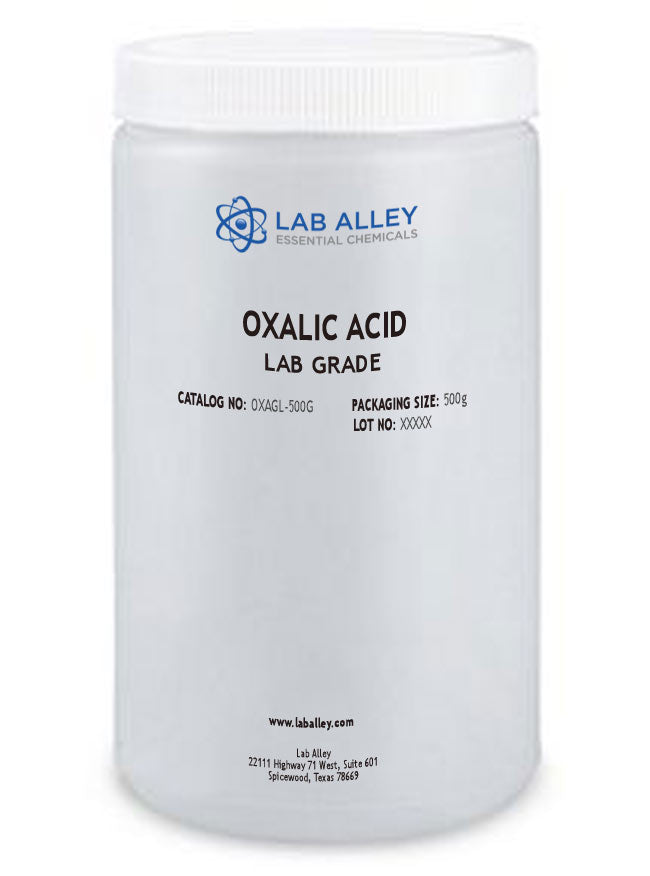 Oxalic Acid Crystals, Lab Grade, 500 Grams