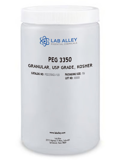 Polyethylene Glycol (PEG) 3350, Granular, USP Grade, Kosher