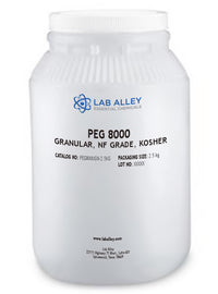 PEG 8000, Granular, NF Grade, Kosher, 1lb PEG 8000, Granular, NF Grade, Kosher, 1lb