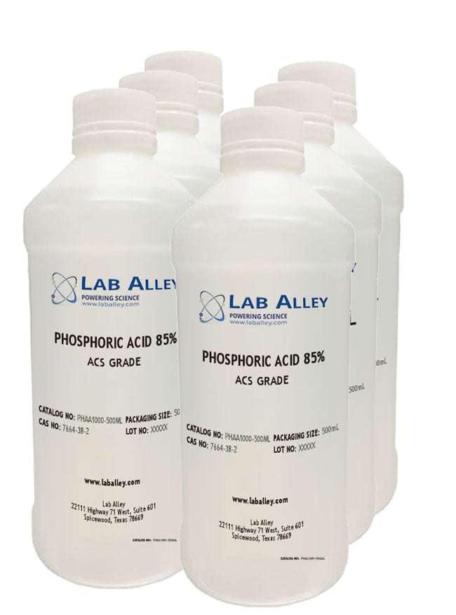 Phosphoric Acid, ACS Grade, 85%, 6x500mL