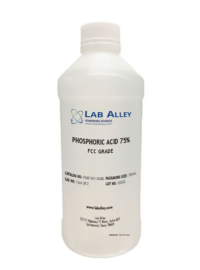 Phosphoric Acid 75% Solution, Food Grade (FCC), Kosher, Halal