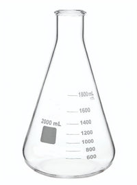Erlenmeyer Flask, Narrow Mouth, Borosilicate Glass Erlenmeyer Flask, Narrow Mouth, Borosilicate Glass