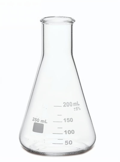 Erlenmeyer Flask, Wide Mouth, Borosilicate Glass