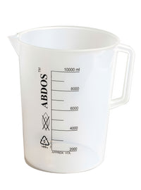 Beakers W/Handle, Printed Graduations, PP Beakers W/Handle, Printed Graduations, PP