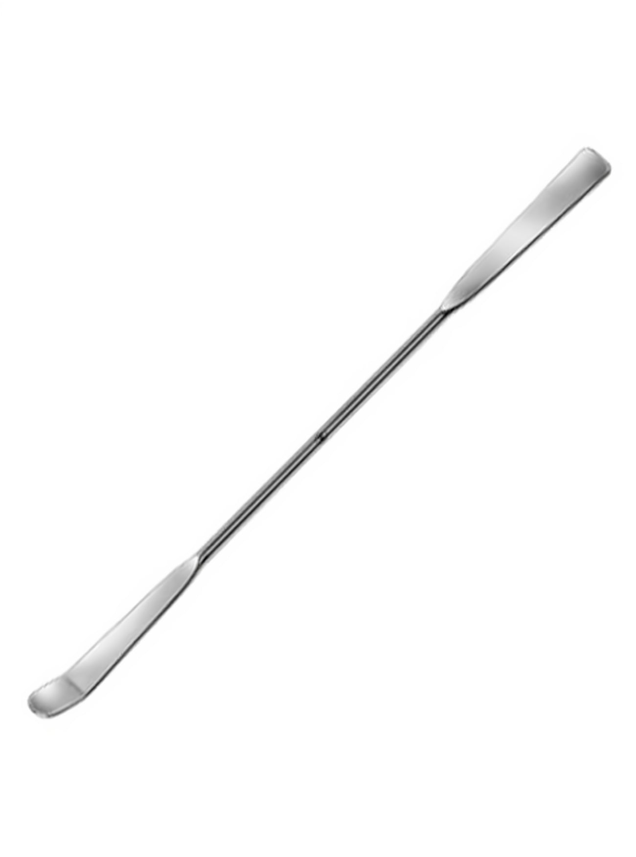 Spatula, Stainless Steel, One End Flat, One End Bent Lab Alley