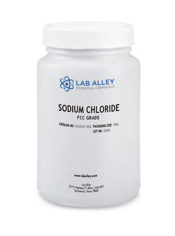 Sodium Chloride Crystal, FCC Grade, 100g