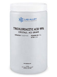Trichloroacetic Acid 99%, Crystals, ACS Grade, 100 Grams