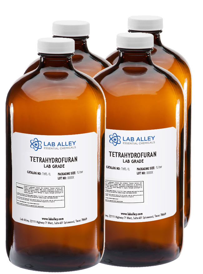 Tetrahydrofuran (THF) Lab Grade4 x 1 Liter Case