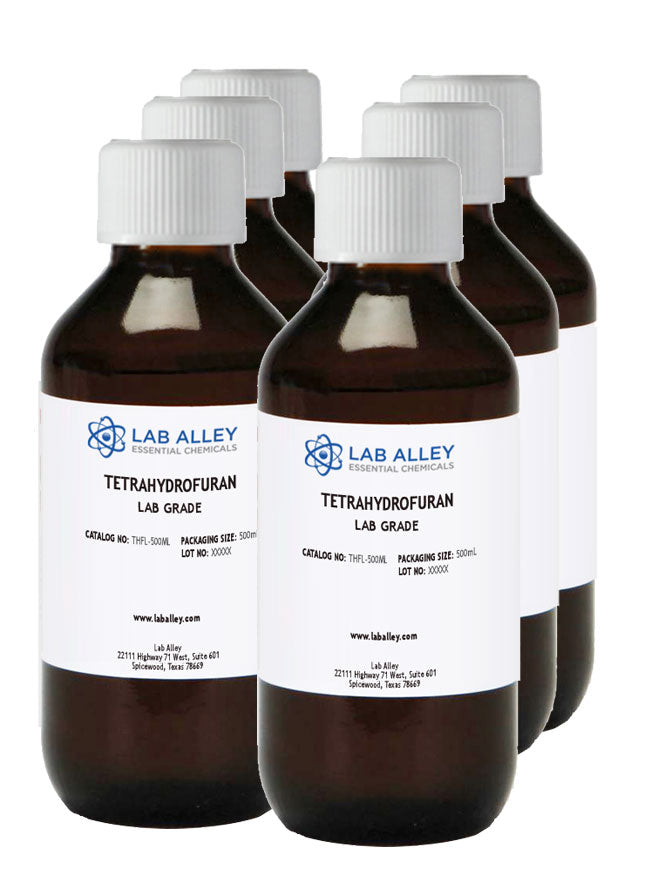 Tetrahydrofuran (THF) Lab Grade, 6 x 500mL Case