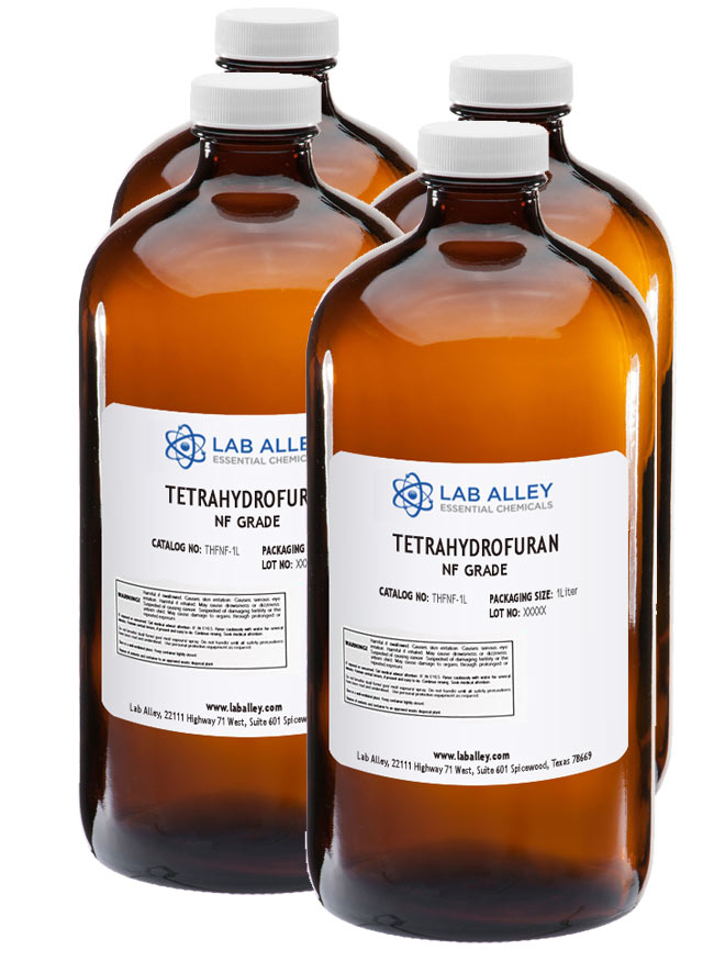 Tetrahydrofuran (THF) 99% NF Grade,4 x 1 Liter Case