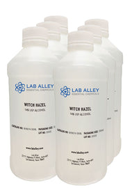 Lab Alley Top Quality 100% All Natural Distilled Witch Hazel with 14% USP Natural Grain Alcohol, 500mL