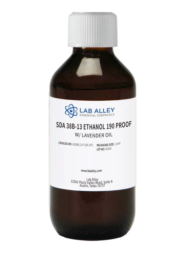 SDA 38B-13 Ethanol 190 Proof (95%) w/ Lavender Oil