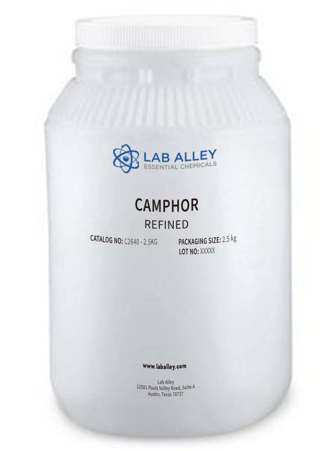 Camphor Crystal, Food Grade Refined, 2.5 Kilograms