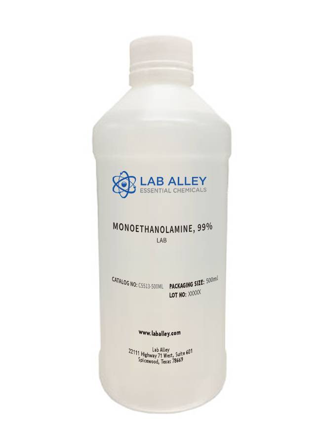 Monoethanolamine, Lab Grade, 99%