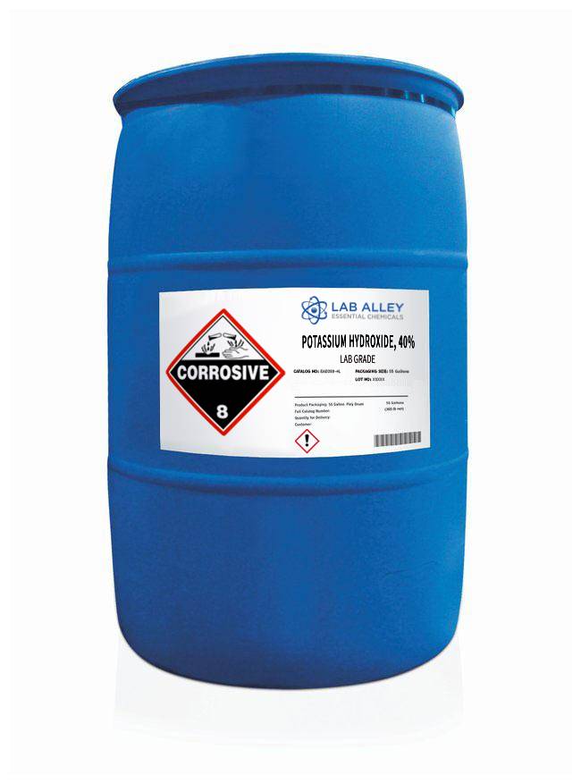 Potassium Hydroxide, Lab Grade, 40% Solution