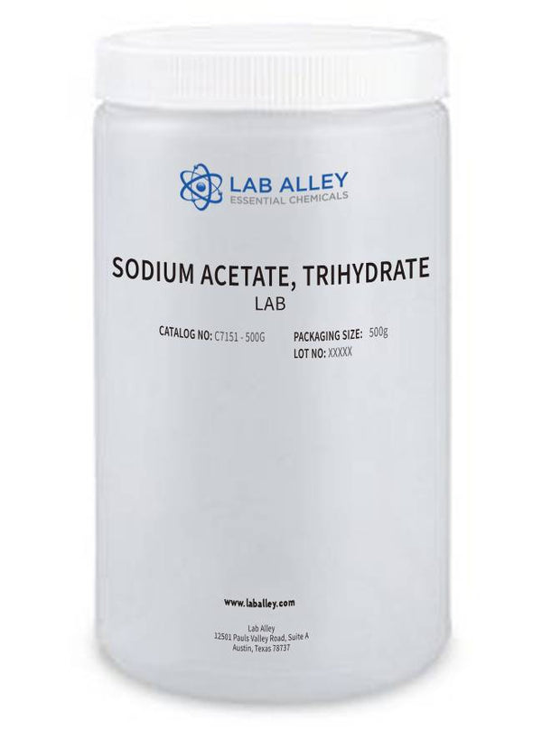 Sodium Acetate, Trihydrate, Lab Grade