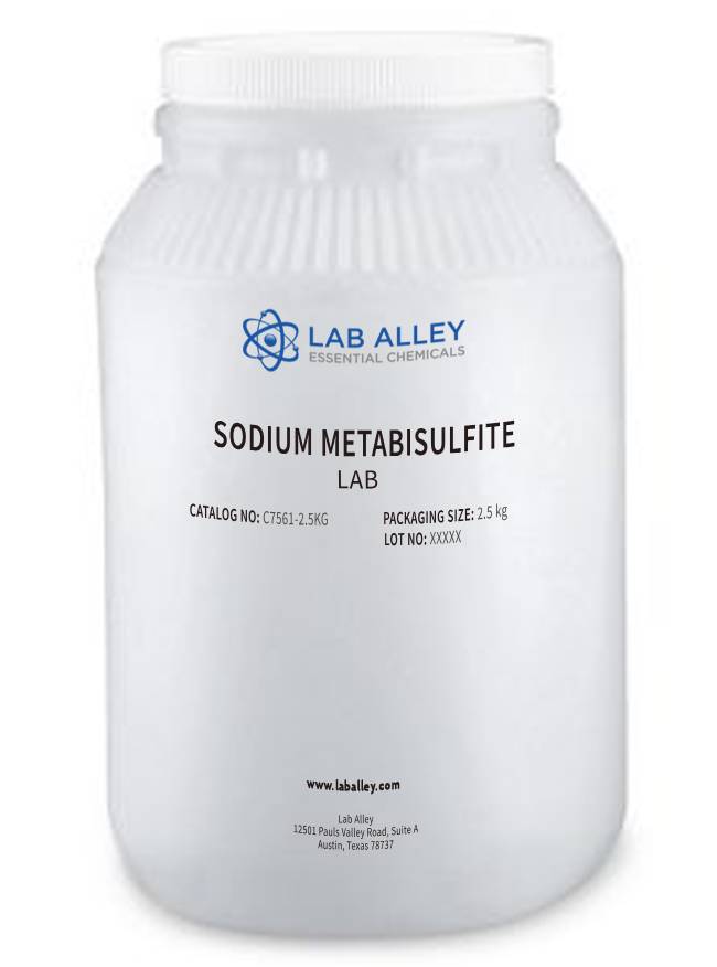 Sodium Metabisulfite, Lab Grade, 2.5 Kilograms