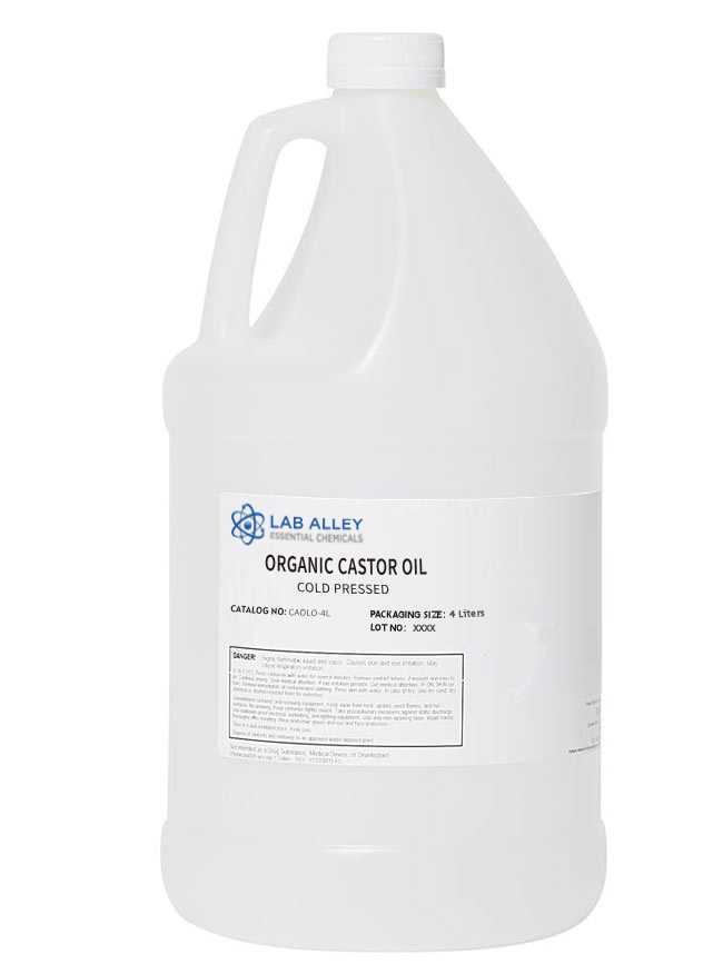 Organic Castor Oil, Cold Pressed