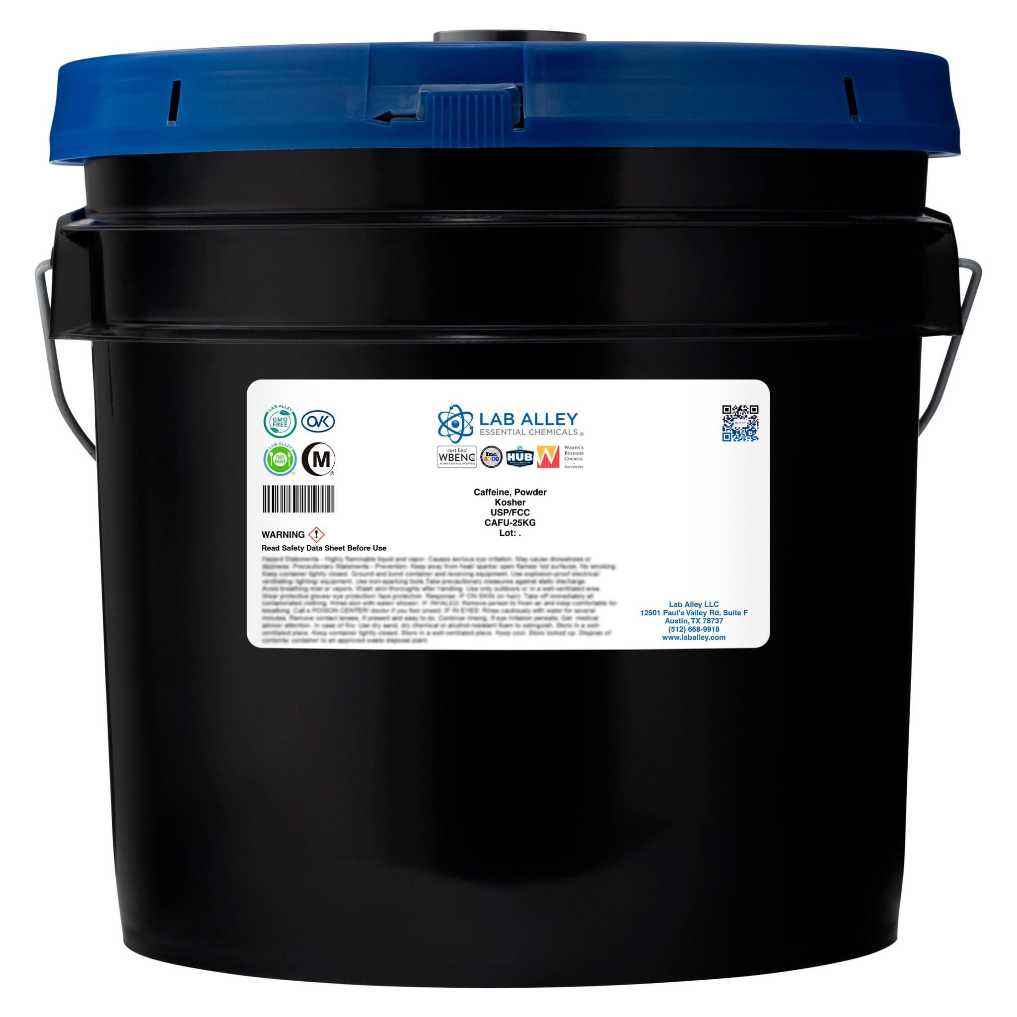 Caffeine Powder, USP/FCC/Food Grade, Kosher, Halal