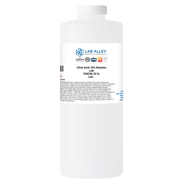 Citric Acid 10% Solution, Lab Grade