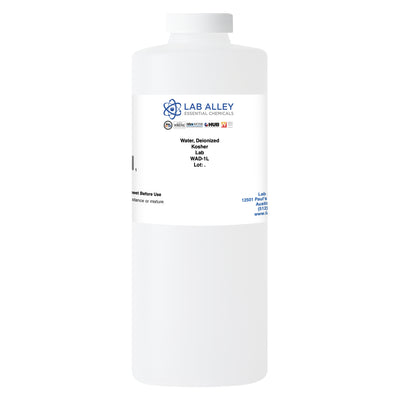 Deionized Water Lab Grade, Kosher