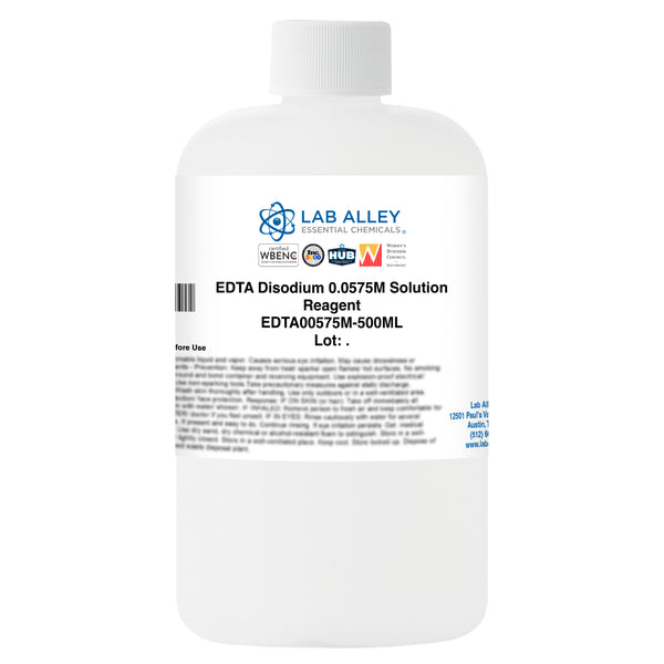 EDTA Disodium 0.0575M Solution, Reagent Grade