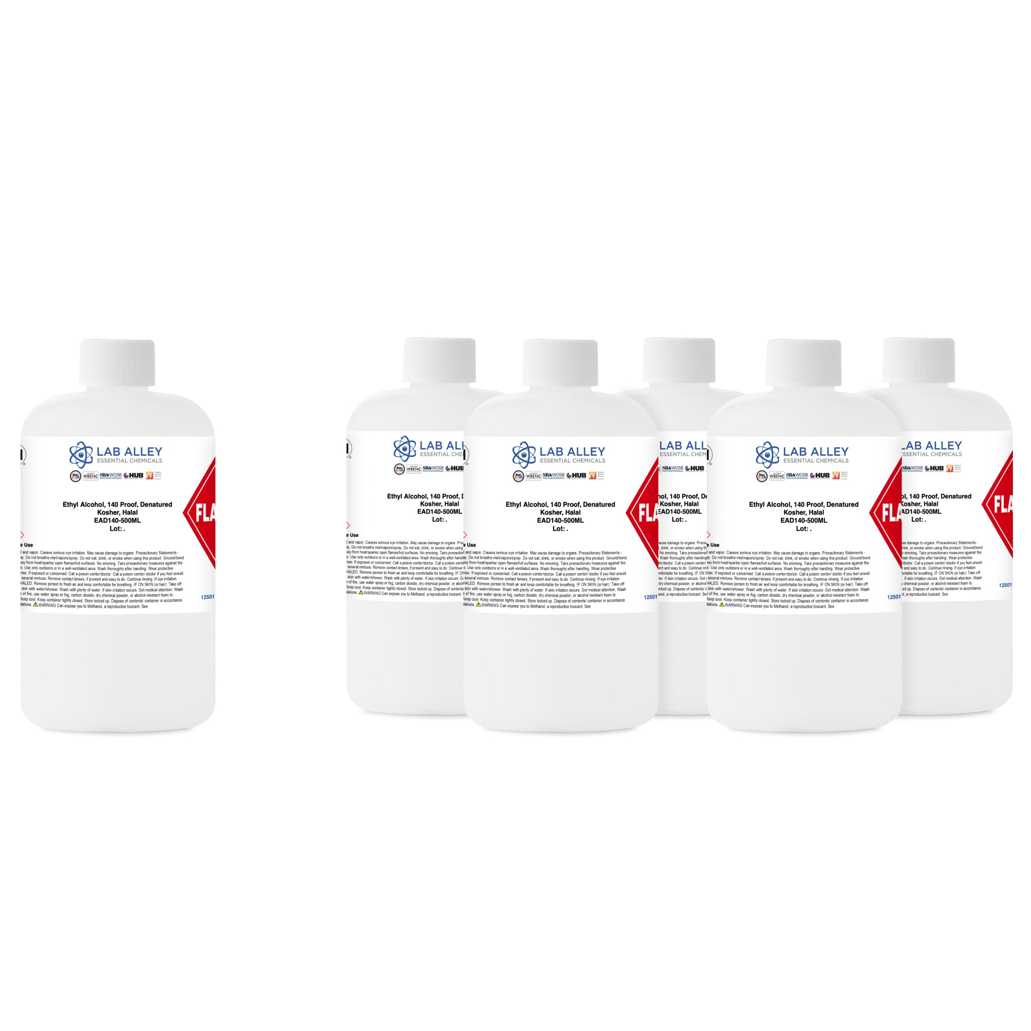 Ethanol 140 Proof (70%) Denatured Alcohol, Kosher, Halal