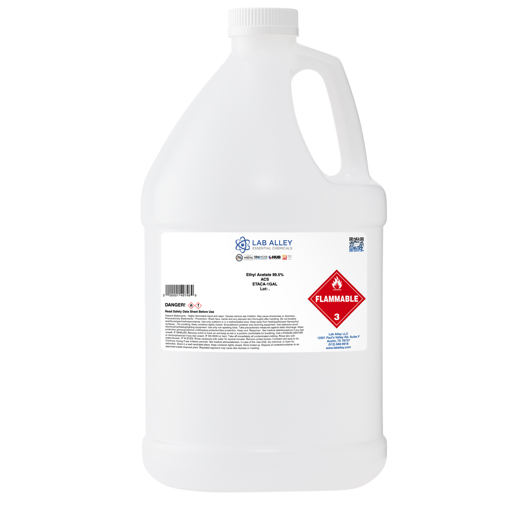 Ethyl Acetate 99.5% ACS Grade
