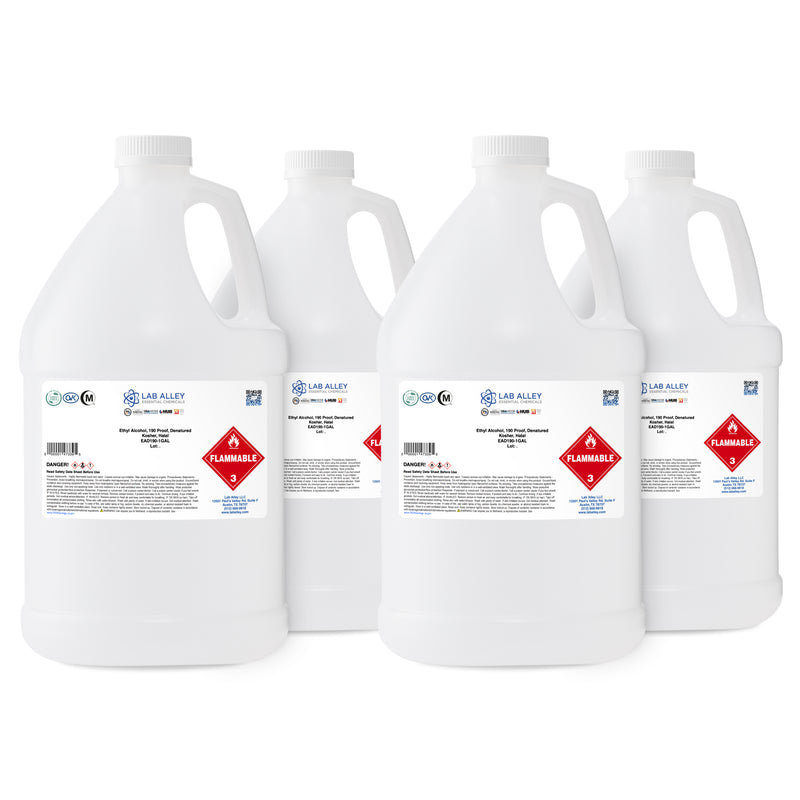 Ethanol 190 Proof (95%) Denatured Alcohol, Kosher, Halal
