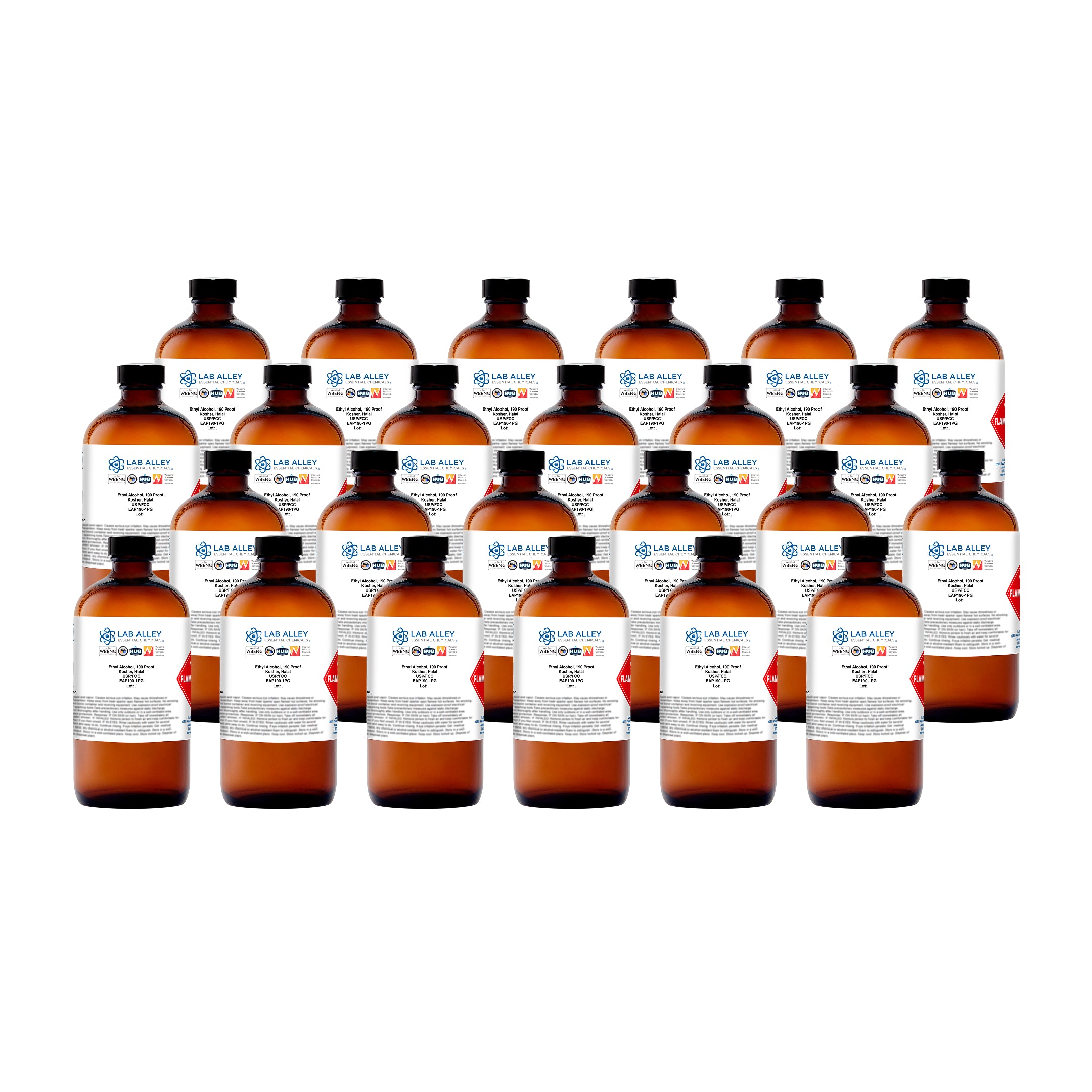 Ethanol 190 Proof (95%) Non-Denatured Alcohol, USP/FCC Food Grade, Kosher, Halal