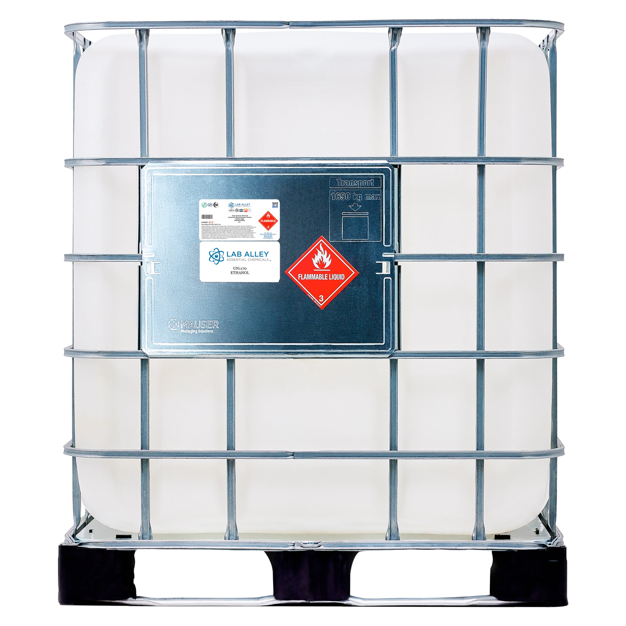 Ethanol 200 Proof (100%) Completely Denatured with Heptane, Kosher, Halal